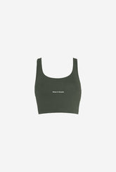Home is Toronto Minimal Bra Top - Olive