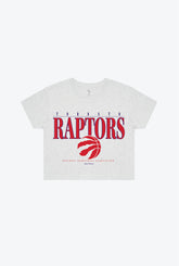 Toronto Raptors Signature Cropped T-Shirt - Ash