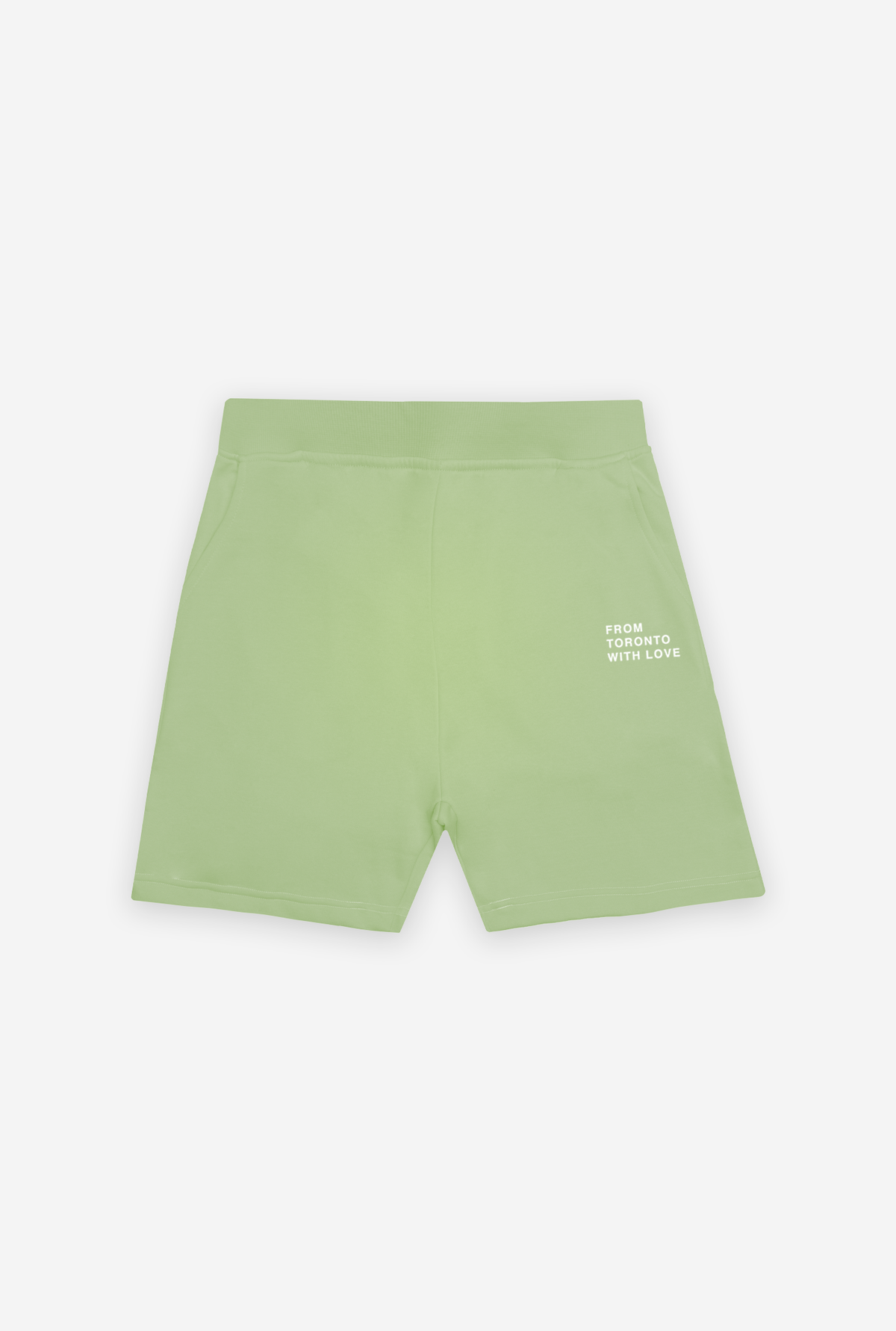 From Toronto with Love Fleece Shorts - Pastel Sage