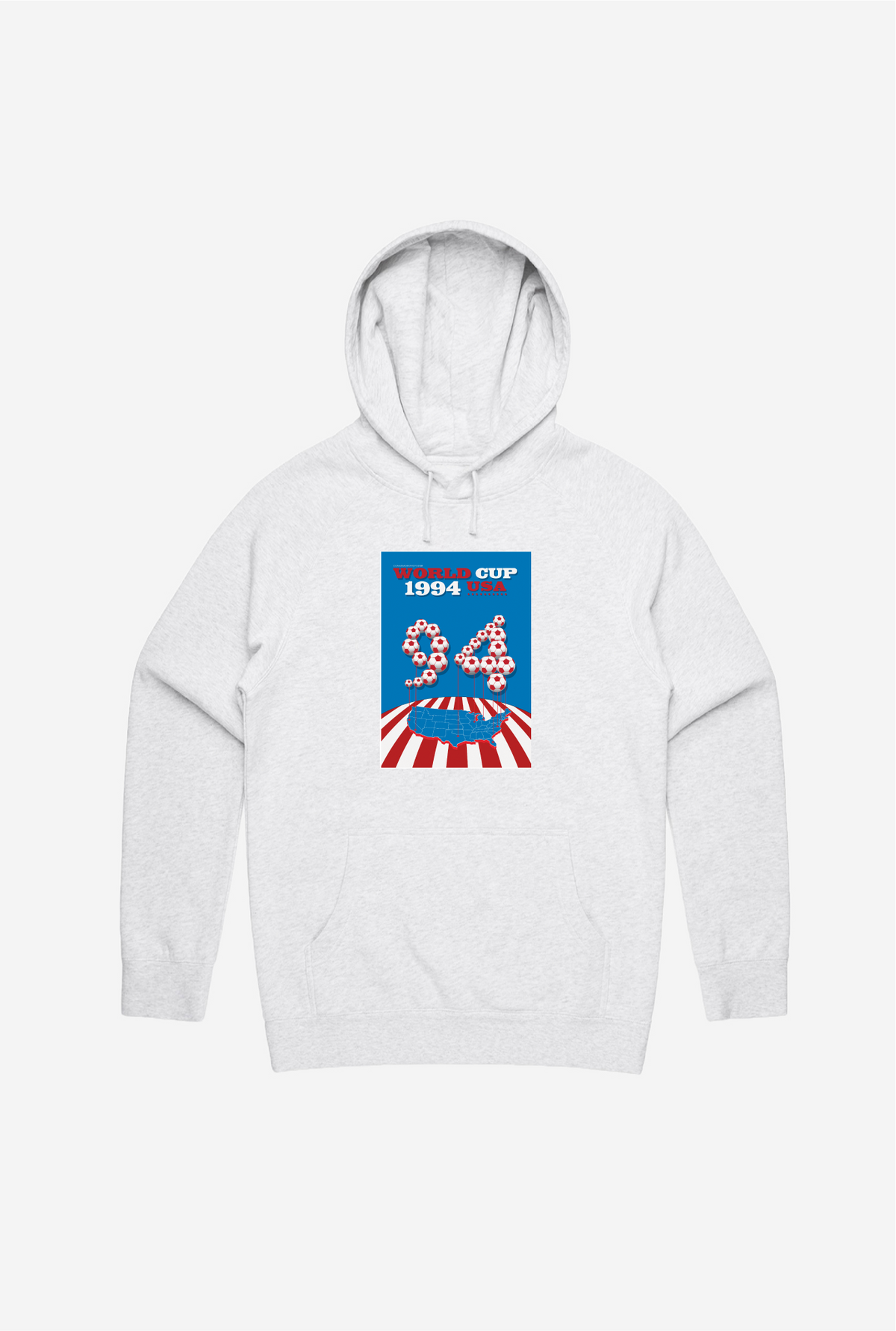 FIFA World Cup USA 1994 Poster Hoodie - Ash