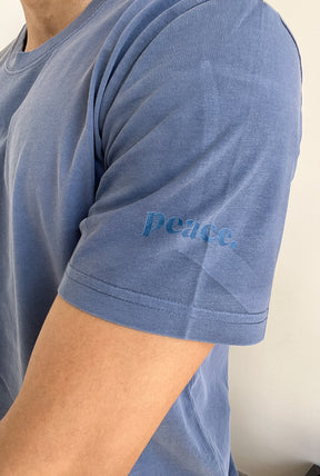 Peace Washed T-Shirt - Faded Blue