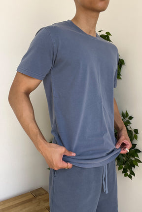 Peace Washed T-Shirt - Faded Blue