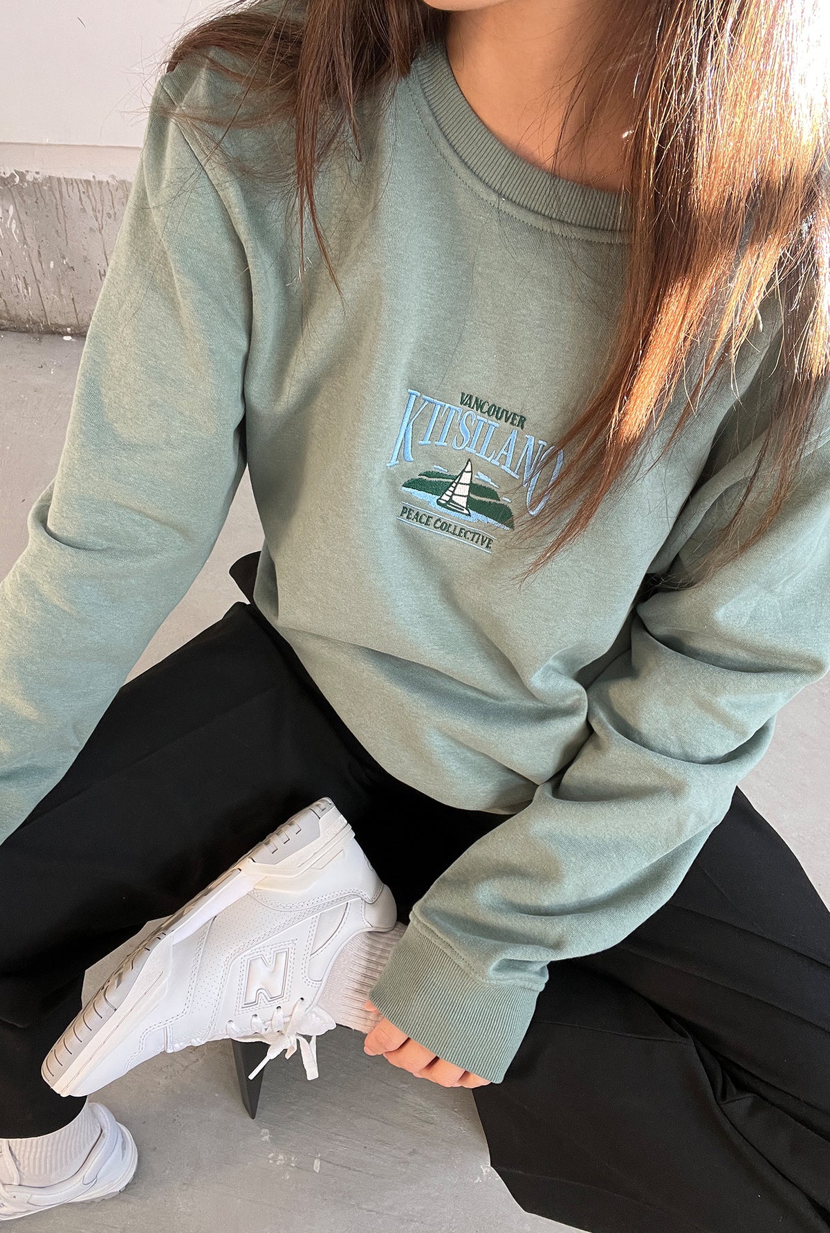 Kitsilano Vintage Crewneck - Sage