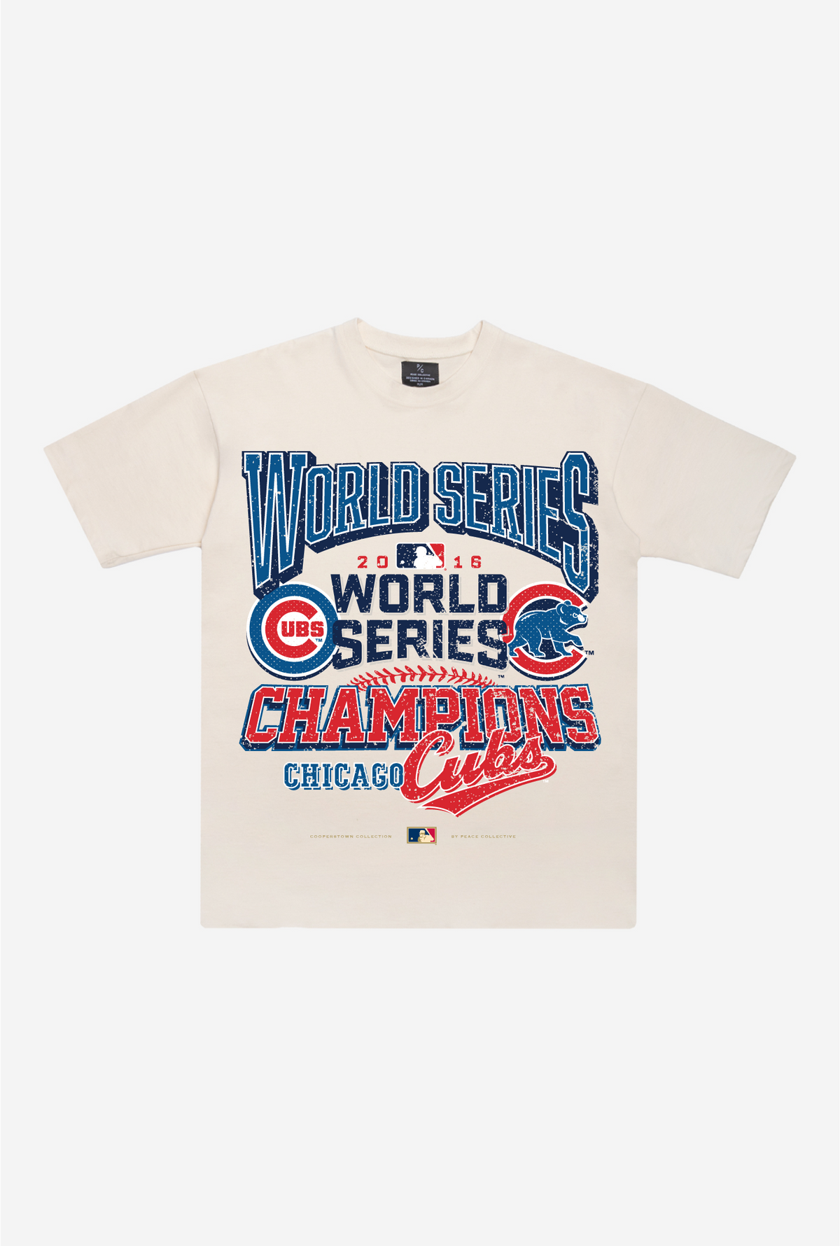 Chicago Cubs 2016 World Series Cooperstown Collection Premium T-Shirt - Natural