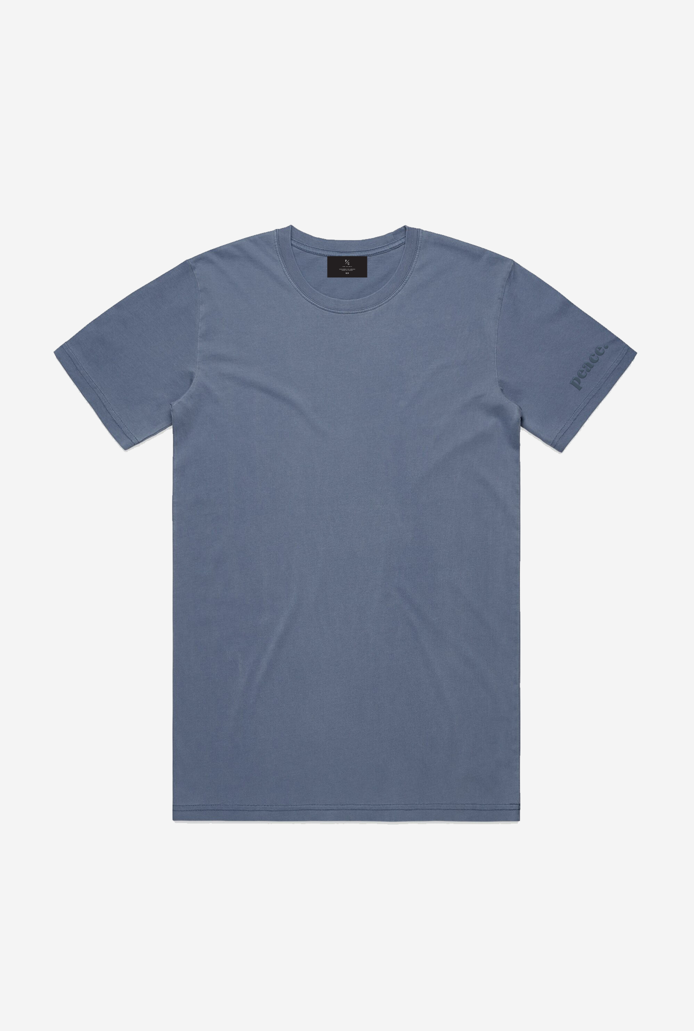 Peace Washed T-Shirt - Faded Blue