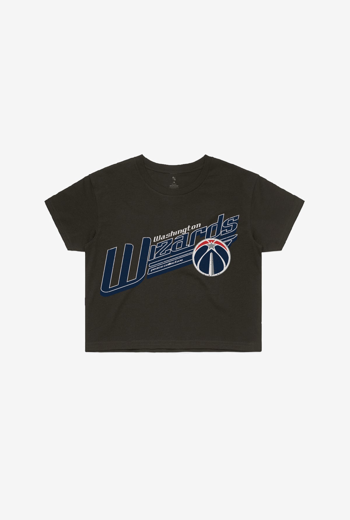 Washington Wizards Pigment Dye Cropped T-Shirt - Black