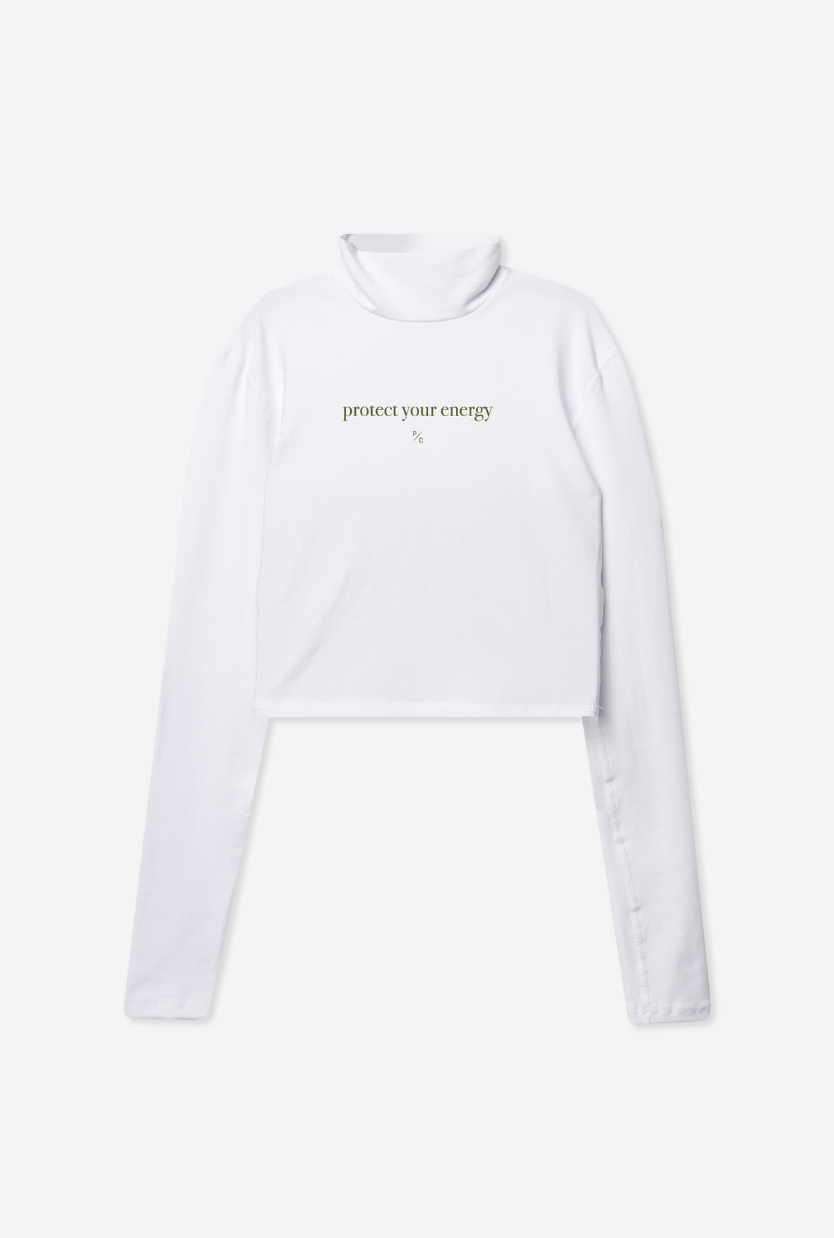 Protect Your Energy Movement™ Mock Neck - White