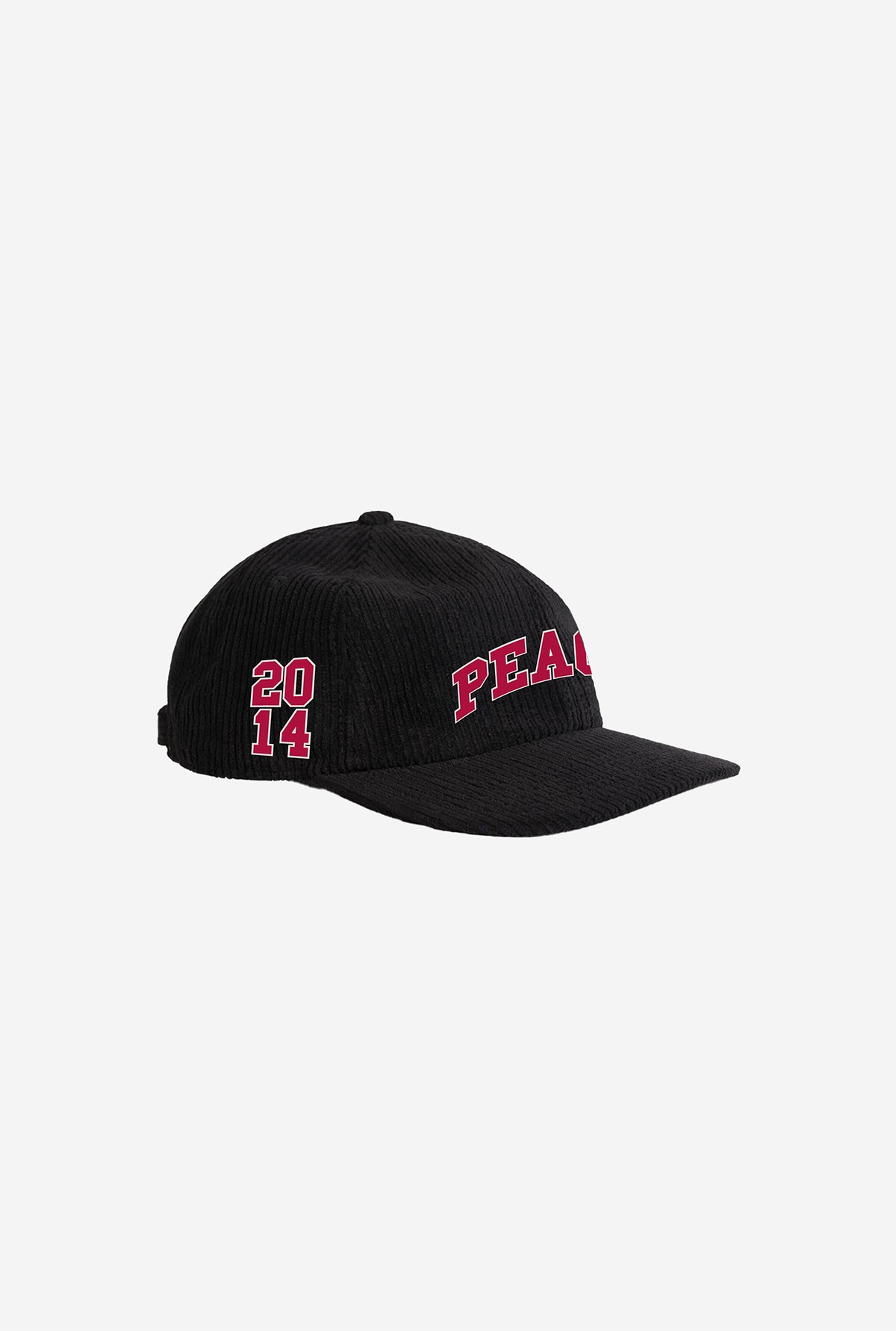 Peace Varsity Corduroy Cap - Black