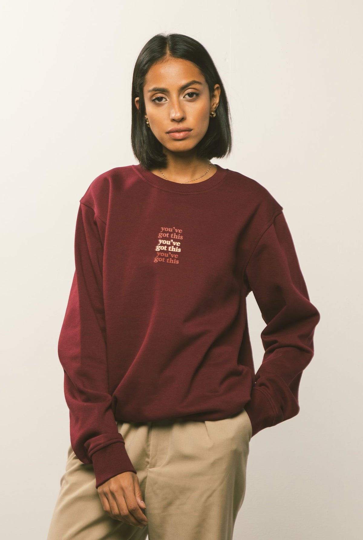 You've Got This Crewneck - Maroon