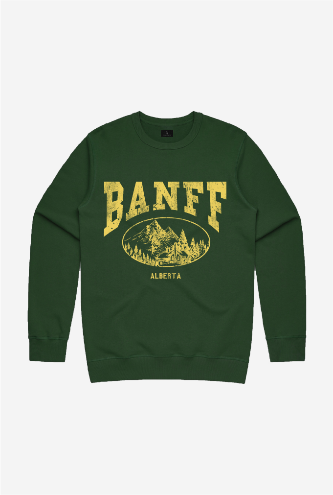 Banff Vintage Crewneck - Forest Green