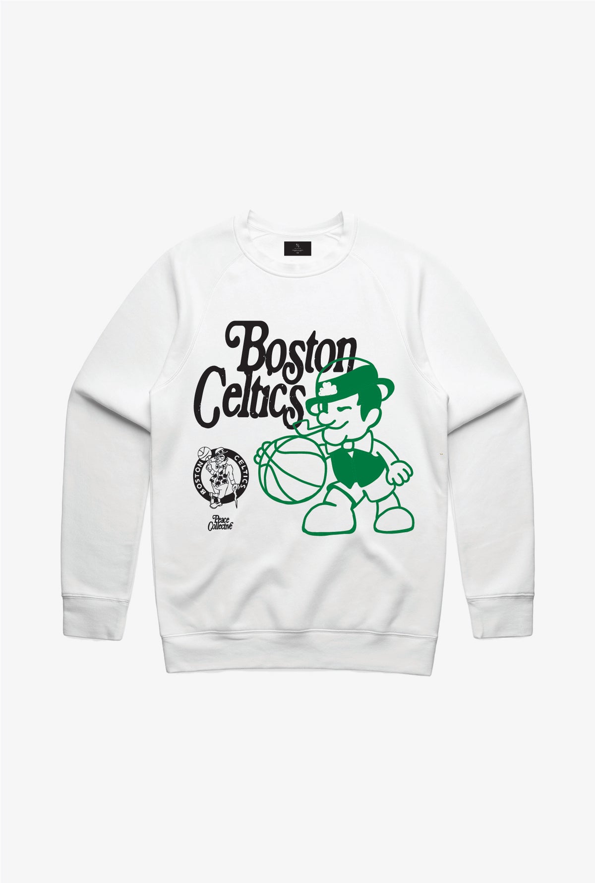 Boston Celtics Mascot Crewneck - White