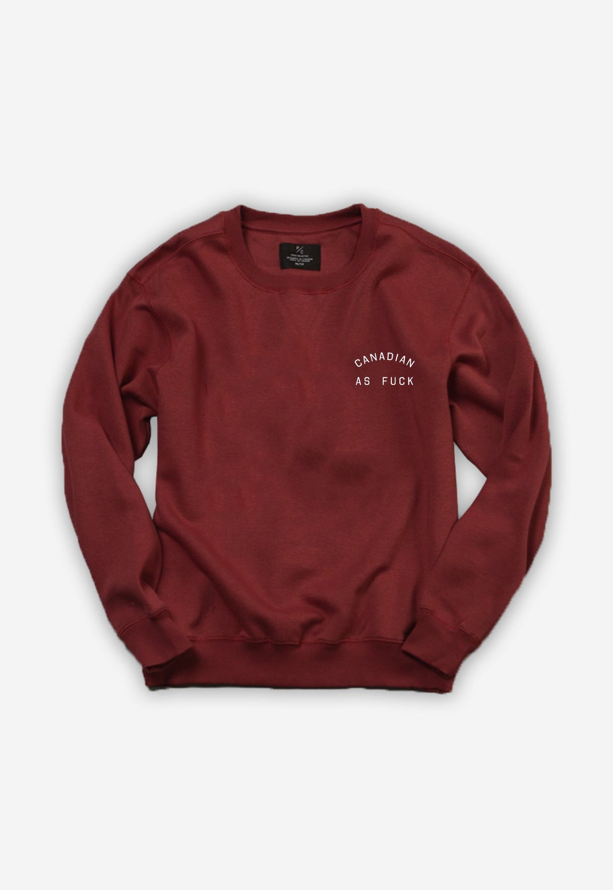 Canadian as Fuck Crewneck - Maroon