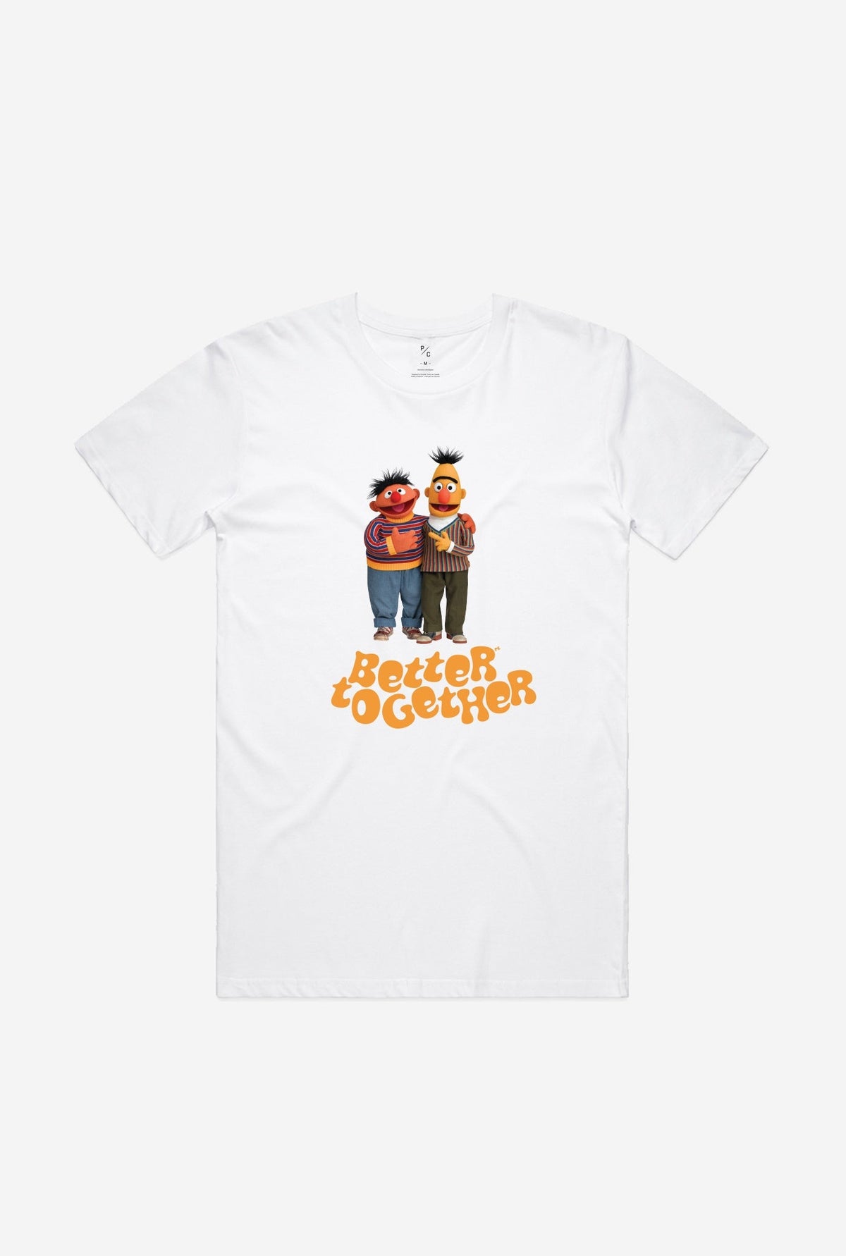 Bert & Ernie Better Together T-Shirt - White