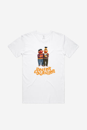Bert & Ernie Better Together T-Shirt - White