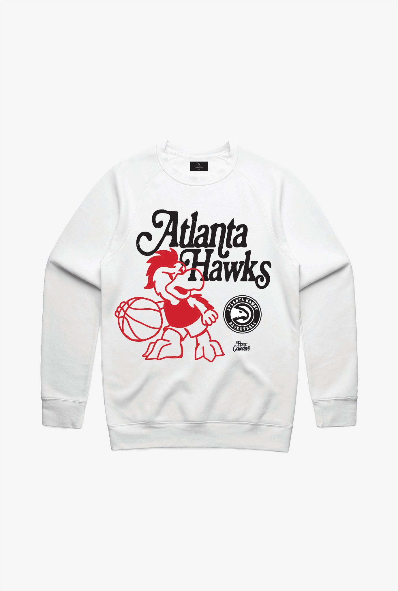 Atlanta Hawks Mascot Crewneck - White