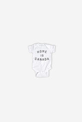 Home is Canada Short Sleeve Onesie - White