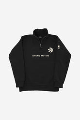 Toronto Raptors 1/4 Zip Sweater - Black