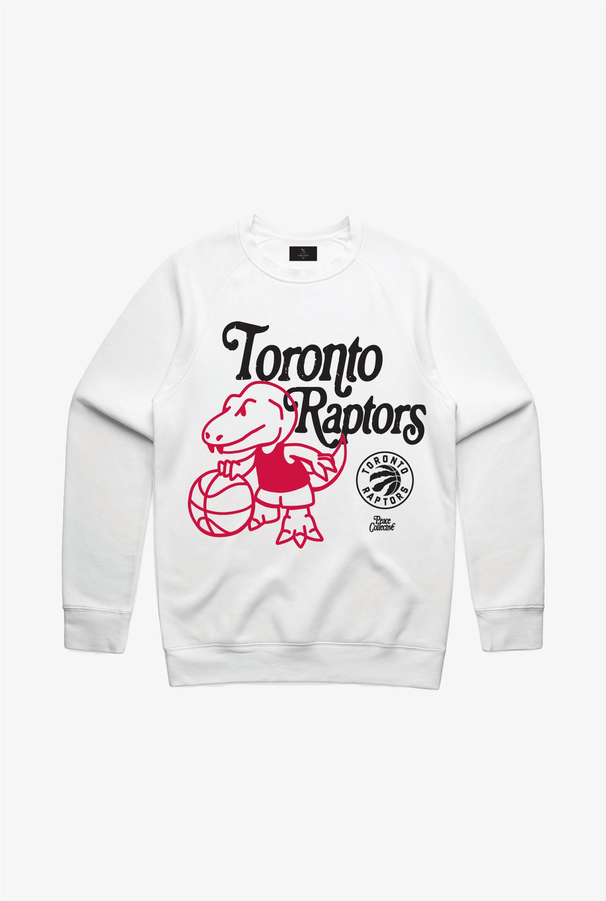 Toronto Raptors Mascot Crewneck - White