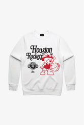 Houston Rockets Mascot Crewneck - White