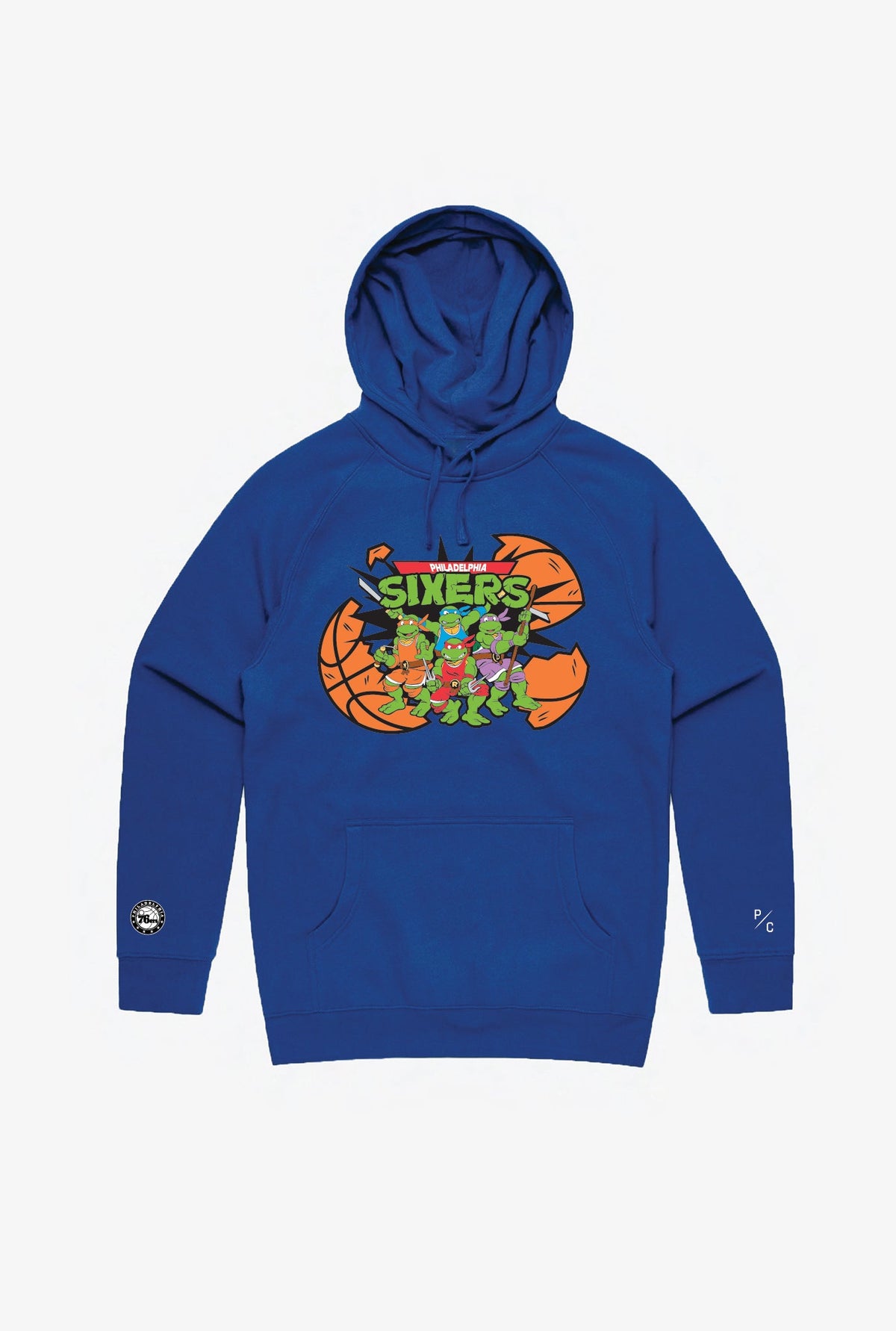 P/C x TMNT Philadelphia 76ers Hoodie - Royal