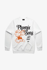 Phoenix Suns Mascot Crewneck - White
