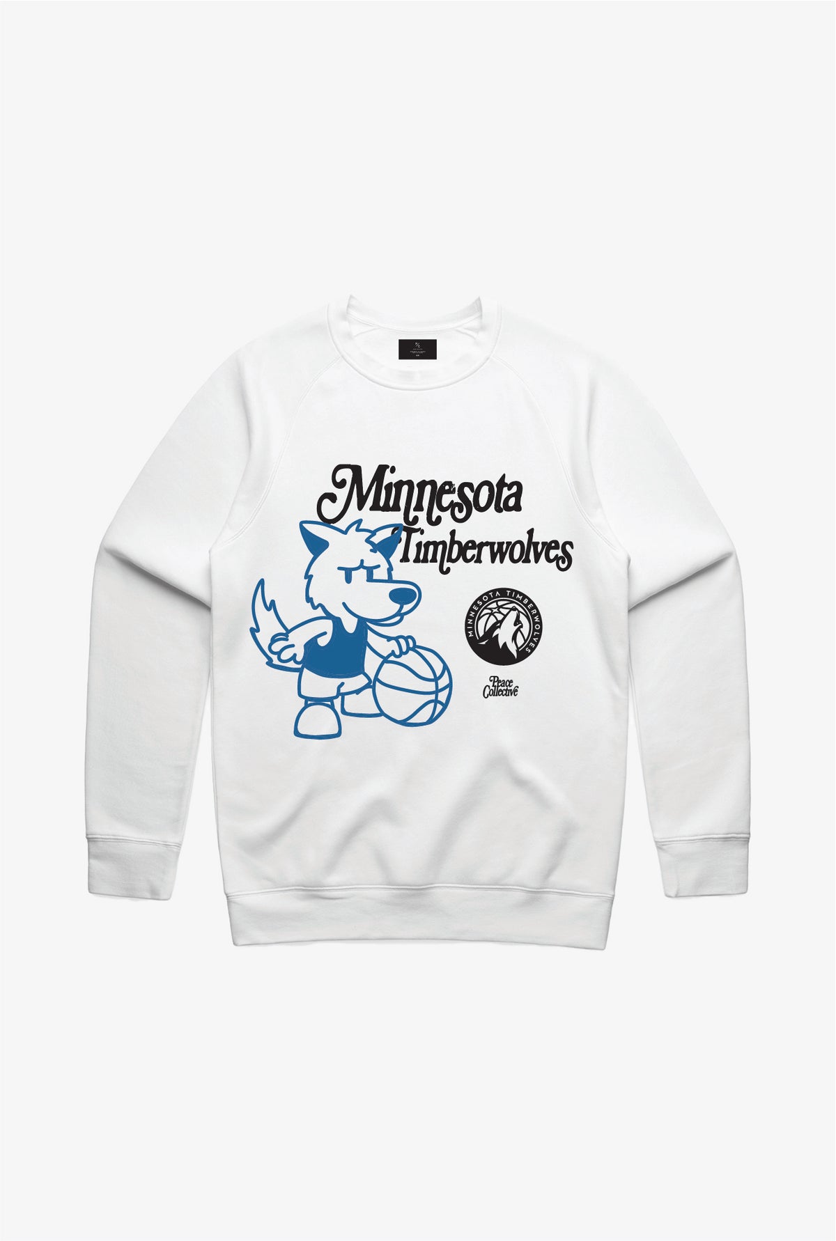 Minnesota Timberwolves Mascot Crewneck - White