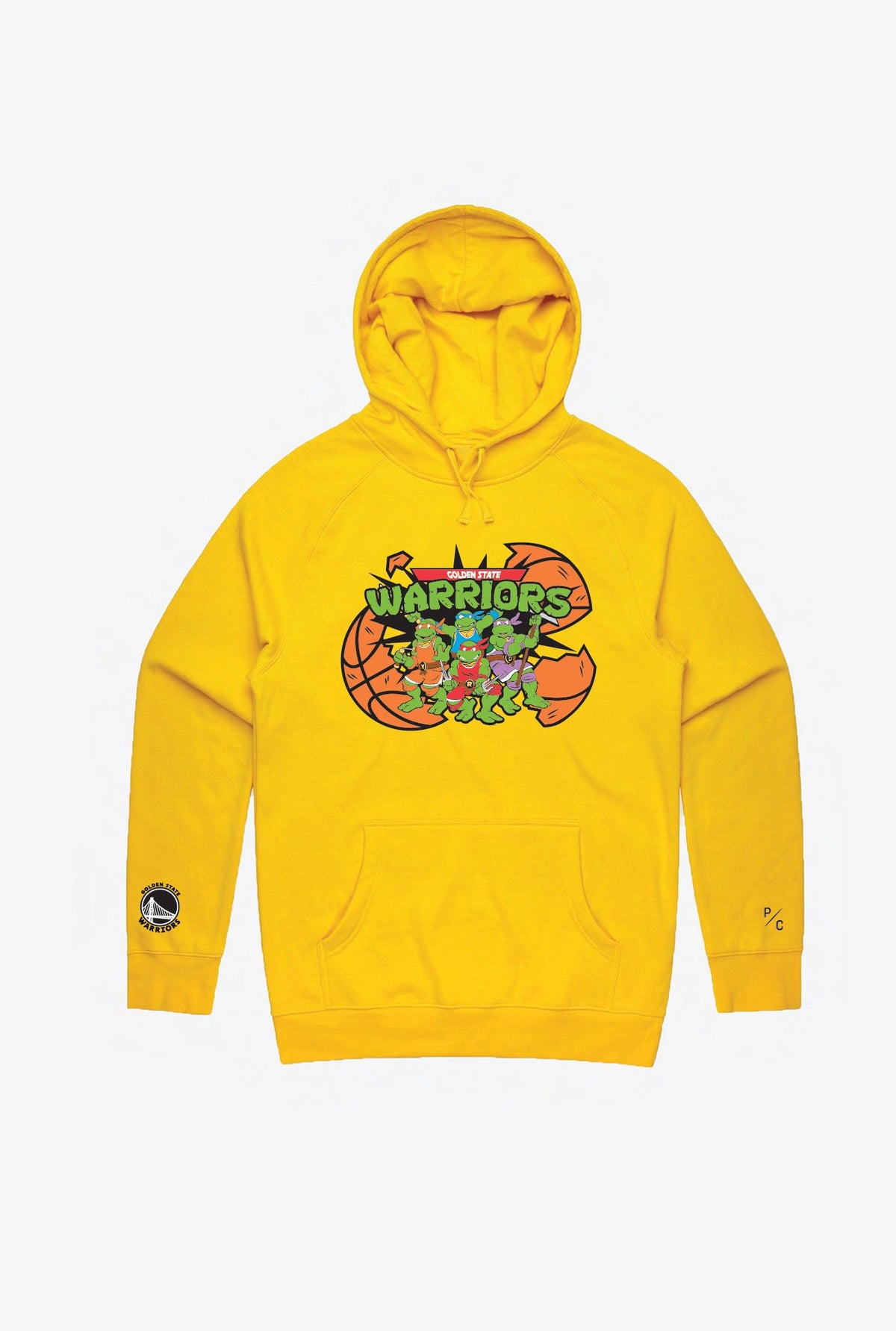 P/C x TMNT Golden State Warriors Hoodie - Yellow
